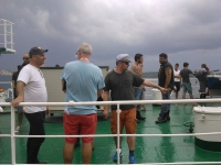 American actors in the Trogir shipyard