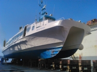 Bibe excursion boat and Komiza catamaran in for refurbishment