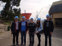 Shipbuilding students fascinated by the multitude of parts needed to build a ship