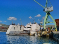 Ziacanaia I enters the small DOCK 4