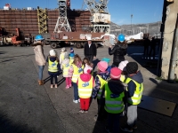 Children from Ribola day-care centre visited the Shipyard