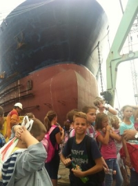 Fourth-Graders at the Shipyard