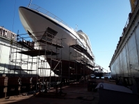 Rabljanka, Ban and Bibe under refurbishment in large Dock 15